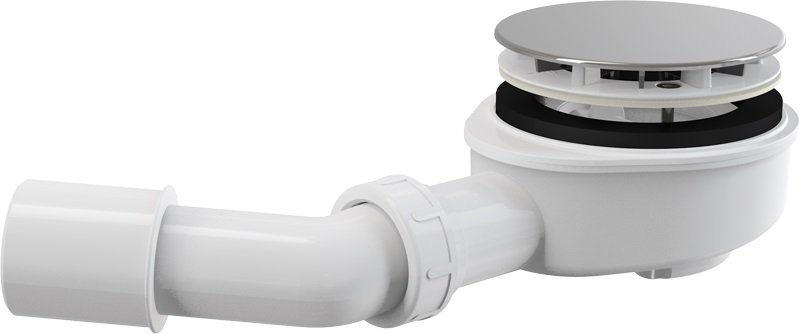 Odtoková souprava pro silnostěnné vaničky, chrom, prům. 90 mm