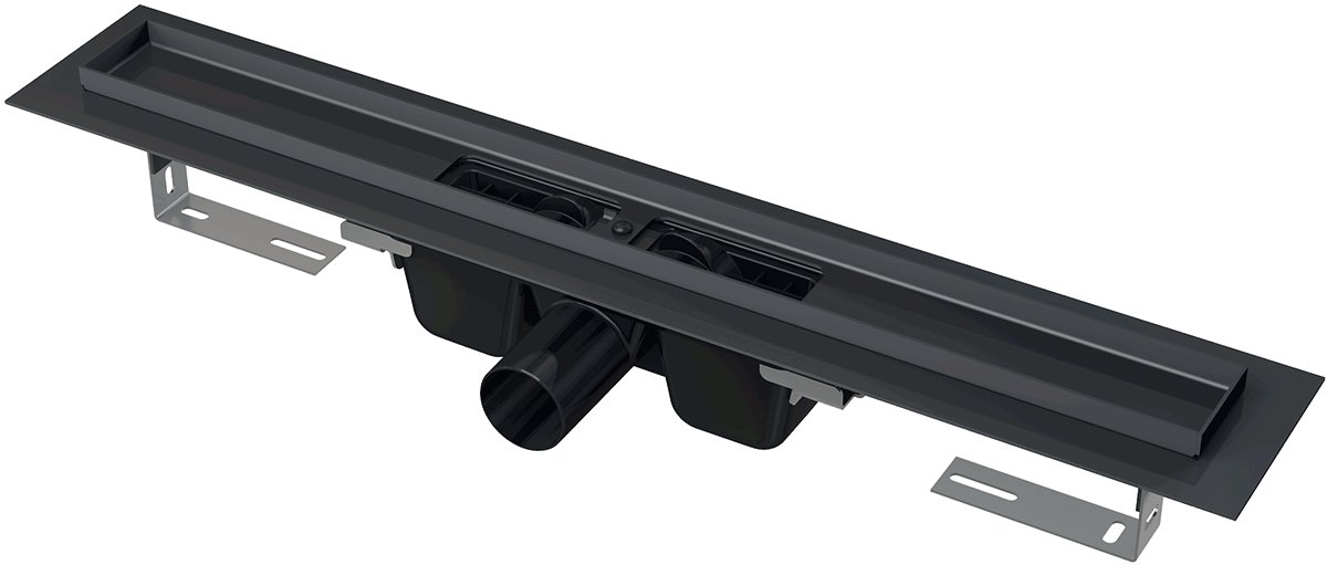 APZ1 BLACK - podlahový žlab, 95 cm, černý matný APZ1BLACK-950