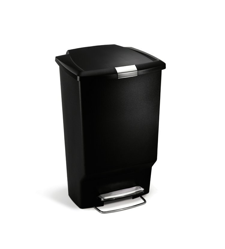 Pedálový odpadkový koš Simplehuman - 45 l, černý plast CW1371