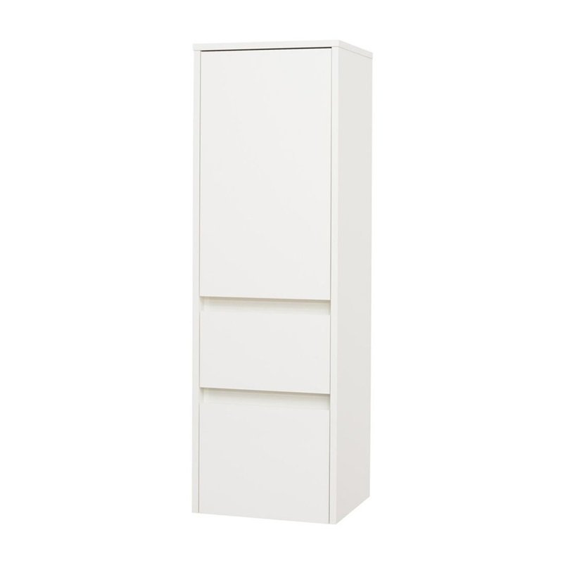 Opto koupelnová skříňka vysoká 125 cm, pravé otevírání, bílá CN914P