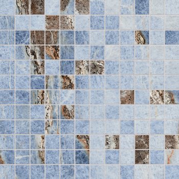 Imola The Room Onice Aragosta - dlažba mozaika 30x30 modrá matná MK.ONI AR6 30, cena za 0.540 m2