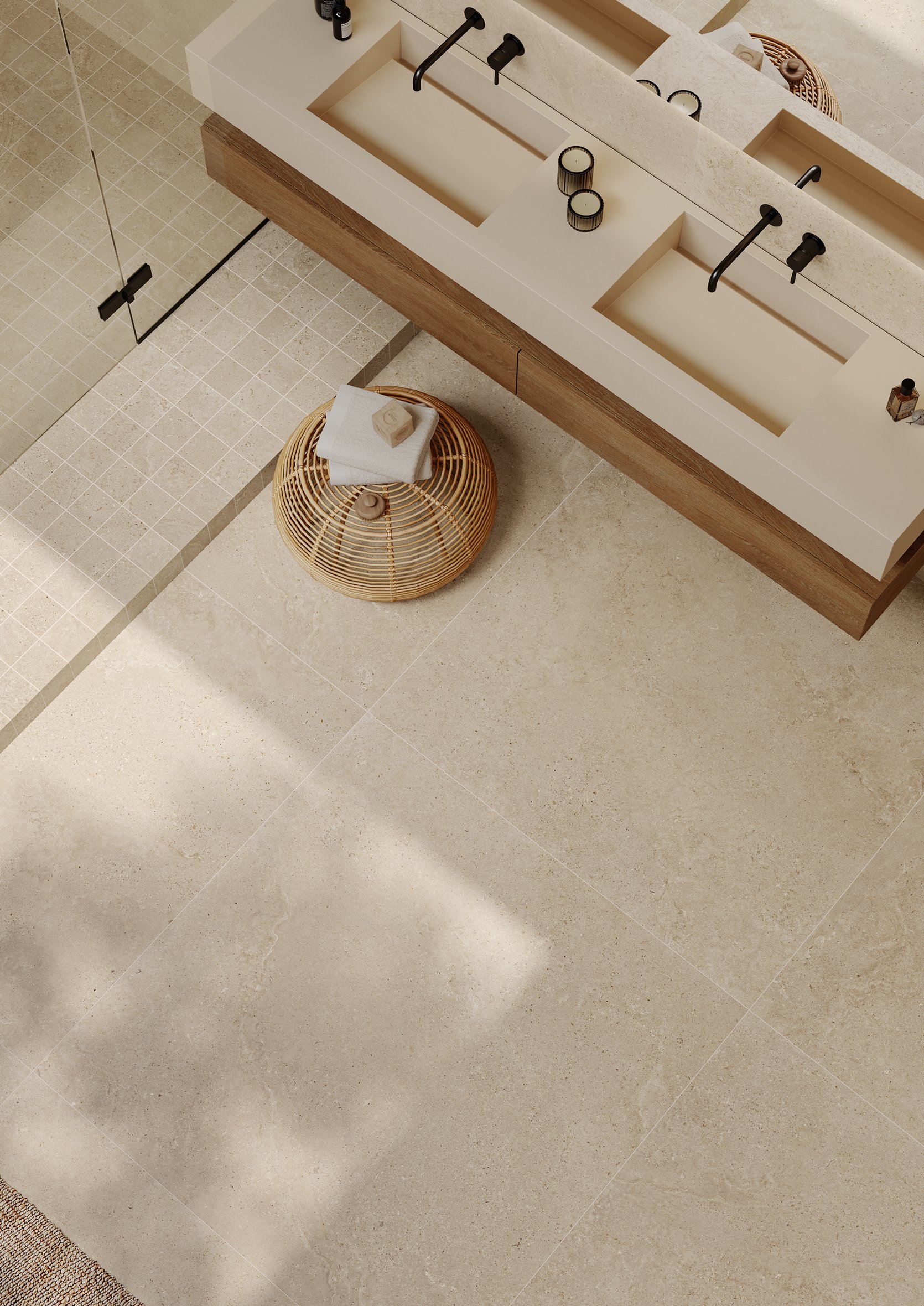 Náhled Closer Ivory - dlažba 10x10 krémová