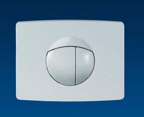 Sanit ovládací tlačítko maloformátové - bílá alpská - starý typ 16701010000