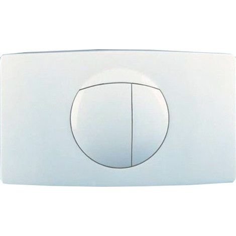 Sanit ovládací tlačítko velkoformátové - bílá alpská, ovládací tlačítko, nosný rám, upevňovací šrouby 16018010000