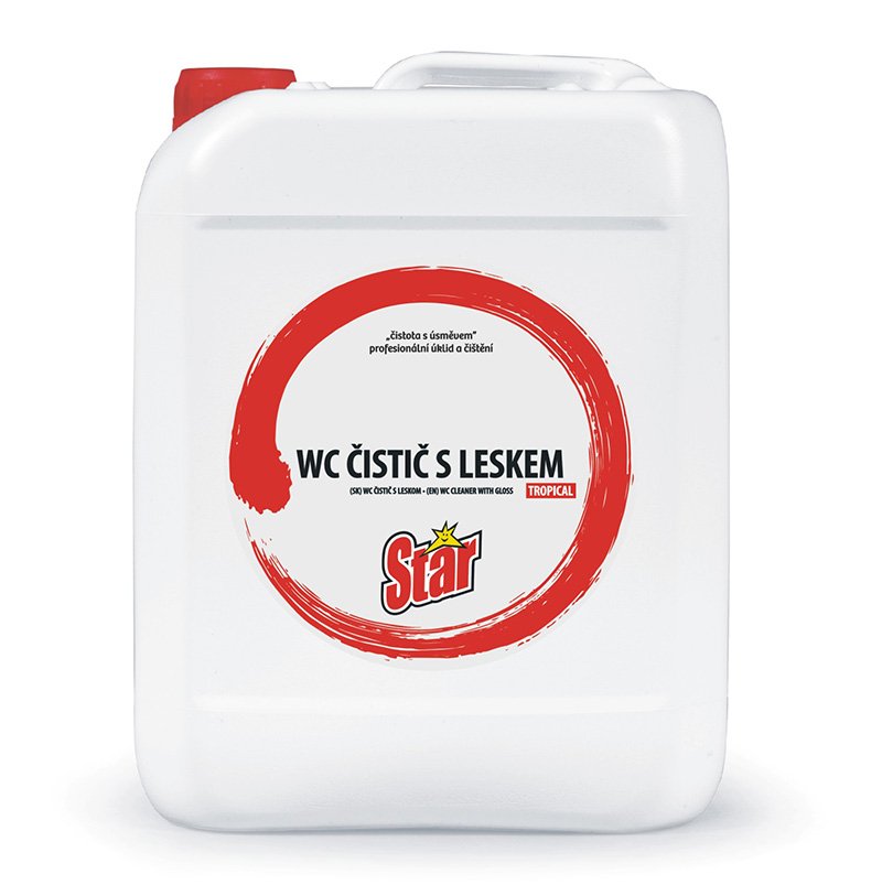 STAR WC čistič gelový, zelený - tropical, toalety, vany, umyvadla, 5L