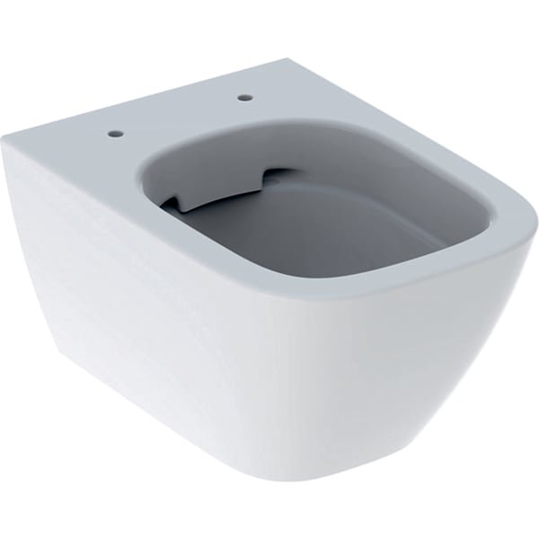 Geberit - sanitární keramika Závěsné WC s hlubokým splachováním Geberit Smyle Square, zkrácené vyložení 49 cm, Rimfree, bez WC sedátka 500.379.01.1