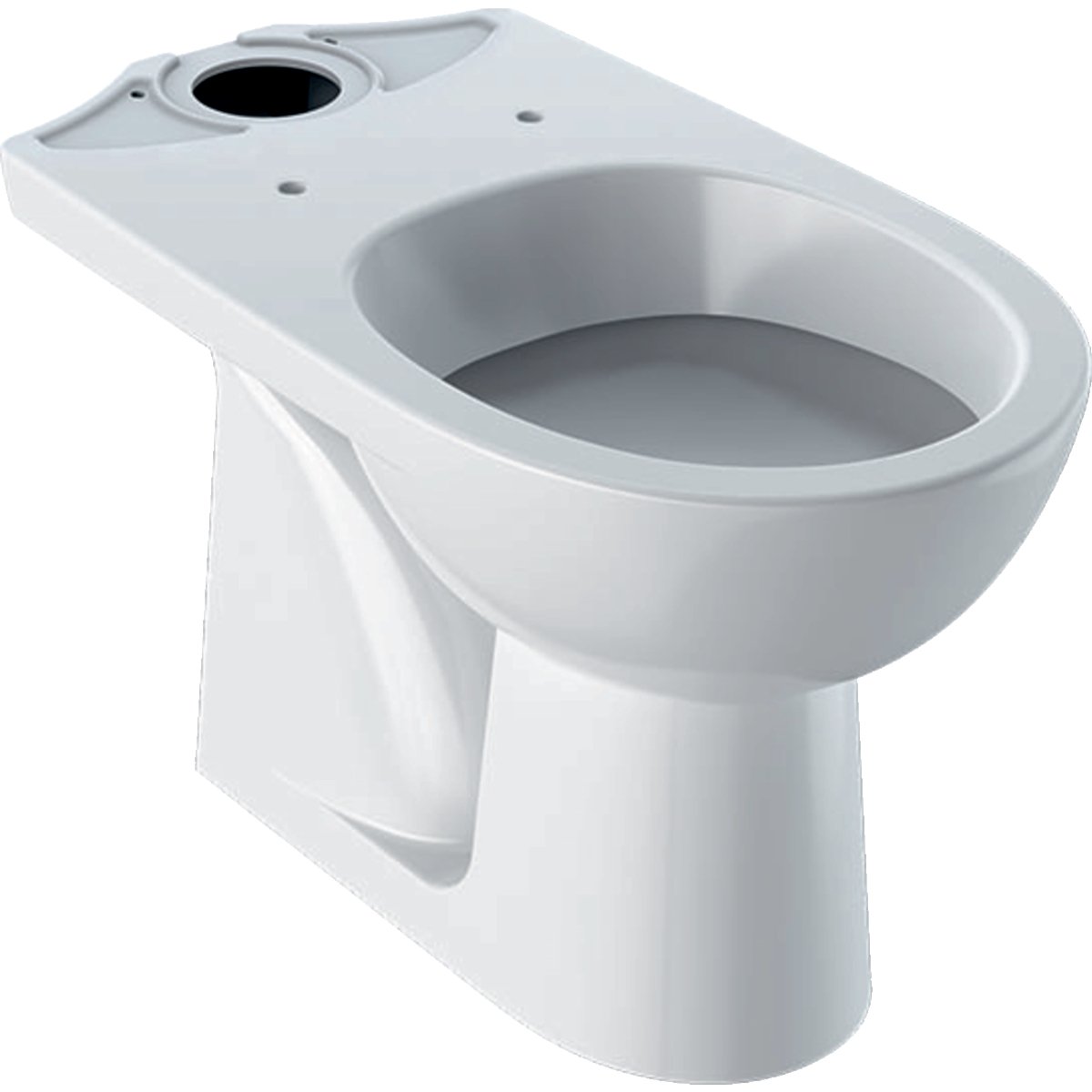 Kombi WC Geberit Selnova s hlubokým splachováním, svislý odpad, bez nádržky a WC sedátka