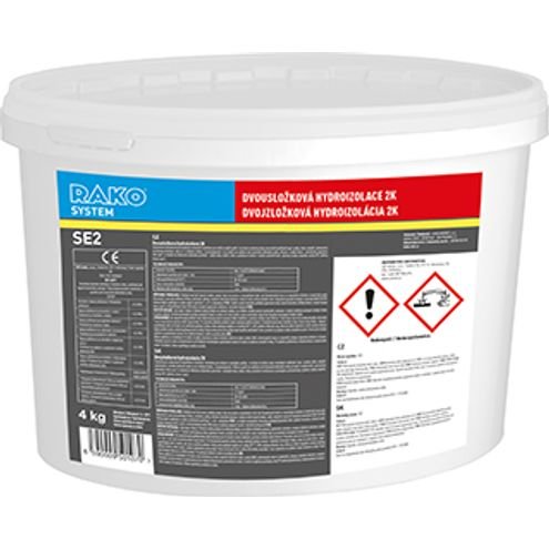 RAKO stavební chemie SE2 - elastomerní vodovzdorná dvousložková cementová hydroizolace, 20 kg B.SE2.R020