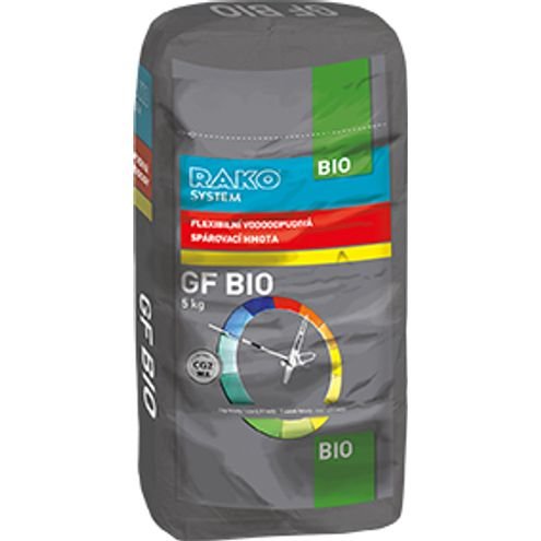 RAKO stavební chemie GFBIO 122 šedá - rychletvrdnoucí vysoce hydrofobní spárovací hmota s biocidy, 5 kg B.GFBIO.R005.122