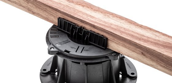 Náhled Držák roštu DPH-KIT-5 (pro PB-0-S18), při realizaci teras z dřevěných nebo kompozitních hranolů