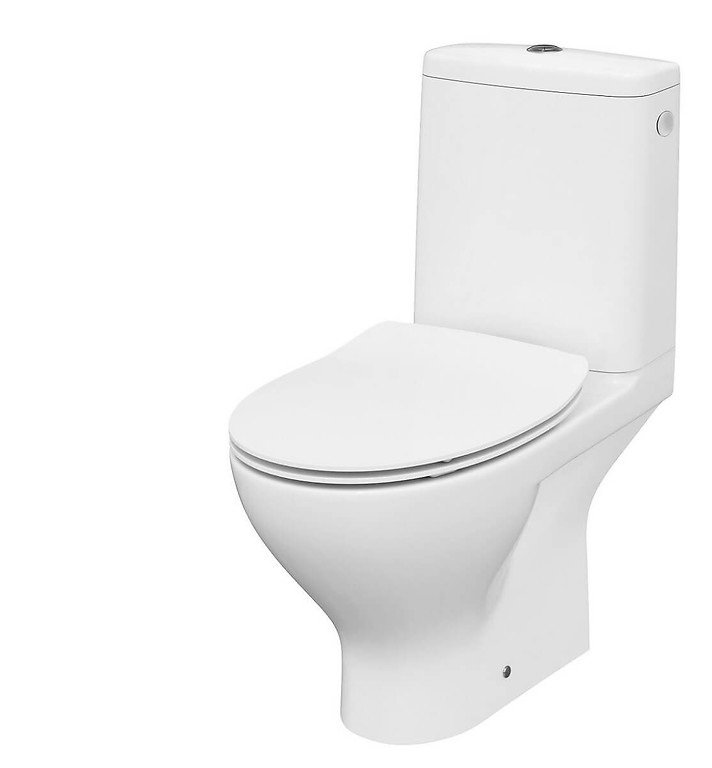 Cersanit: sanita Moduo - WC kombi, zadní odpad, Clean On, včetně nádržky a sedátka K116-001