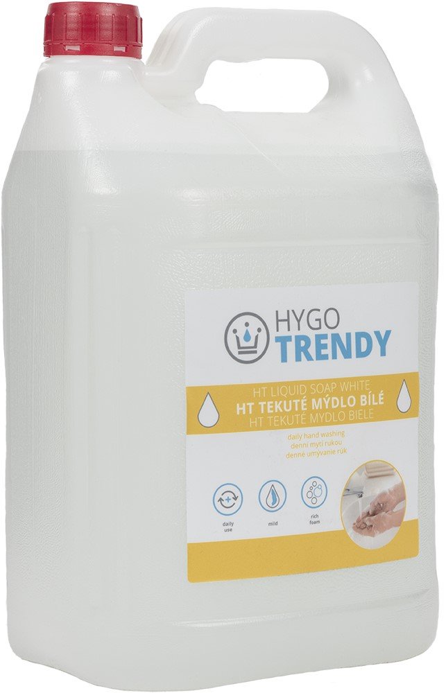 Tekuté mýdlo Hygotrendy, bílé, 5L - vůně Silk and Bamboo 351.HT25010