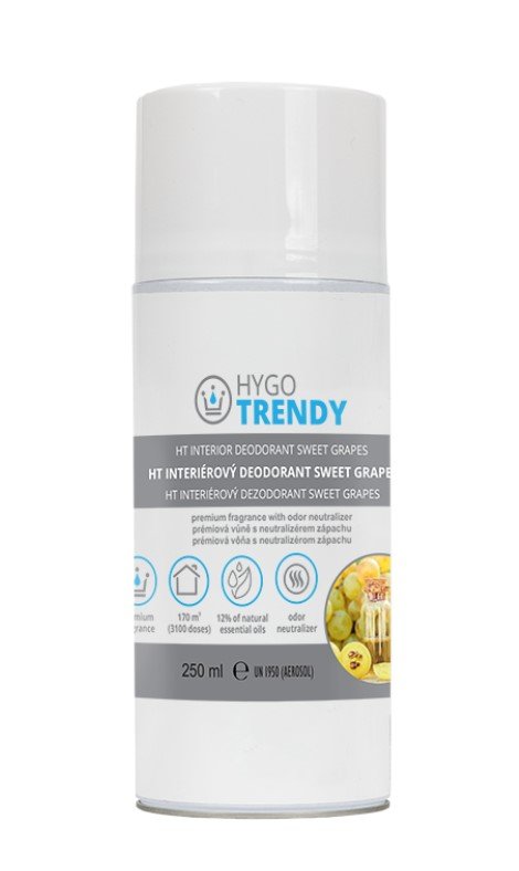 Hygotrend Interiérový deodorant Hygotrendy, náplň do el. osvěžovače, Sweet Grapes, 250 ml 361.HT7212GR