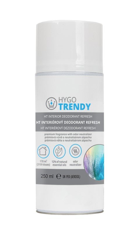 Hygotrend Interiérový deodorant Hygotrendy, náplň do el. osvěžovače, Refresh, 250 ml 361.HT7245SF
