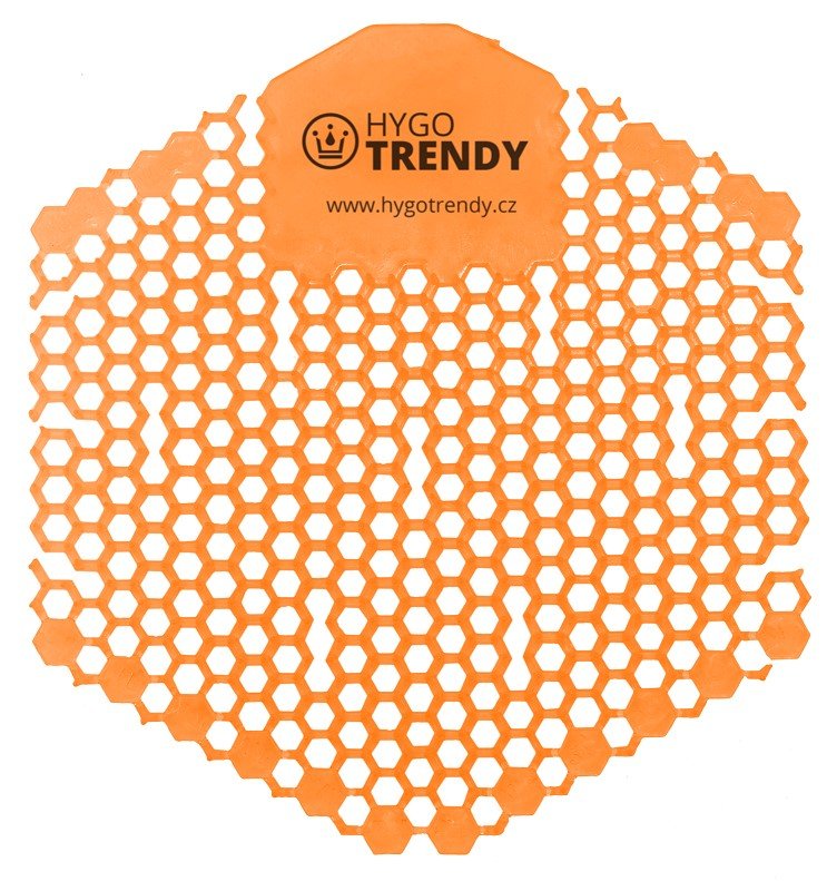 Síto do pisoáru Hygotrendy, mango/oranžové, WAVE 3D, 1 ks