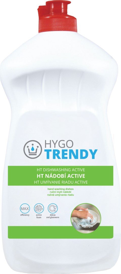 Nádobí Active Hygotrendy, 500 ml - tekutý prostředek k ručnímu mytí nádobí s aktivní pěnou 21H.HT4K05012