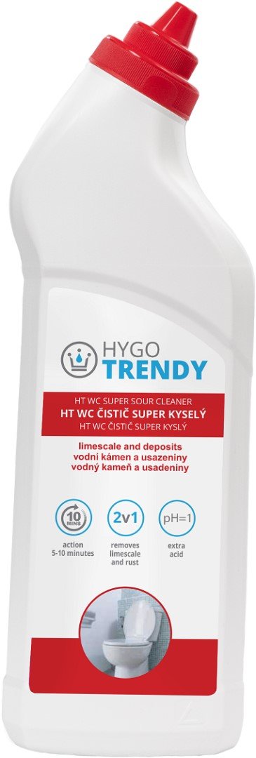 WC čistič super kyselý Hygotrendy 750 ml - na vodní kámen a usazeniny 21G.HT3W75310