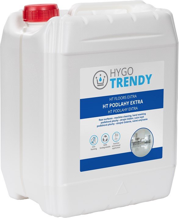 Podlahy extra Hygotrendy, 5 L - podlahové plochy - strojní čištění, ruční mytí 21B.HT1A50145