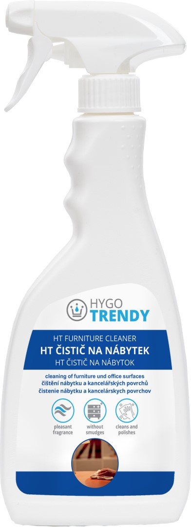 Čistič na nábytek Hygotrendy, 500 ml - čištění nábytku, kancelářských povrchů a ostatních omyvatelných ploch