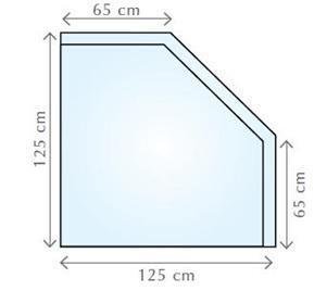 Fireglass 125x125 cm- sklo pod kamna nebo krb 000-510