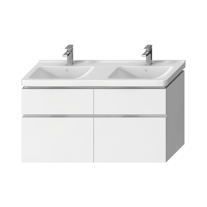 Cubito - skříňka pod dvojumyvadlo 130 cm, 4 zásuvky, bílá H40J4274025001