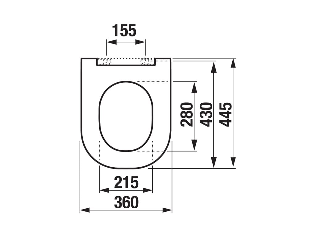 Náhled Mio - WC sedátko s poklopem, duroplast, odnímatelné, nerez úchyty