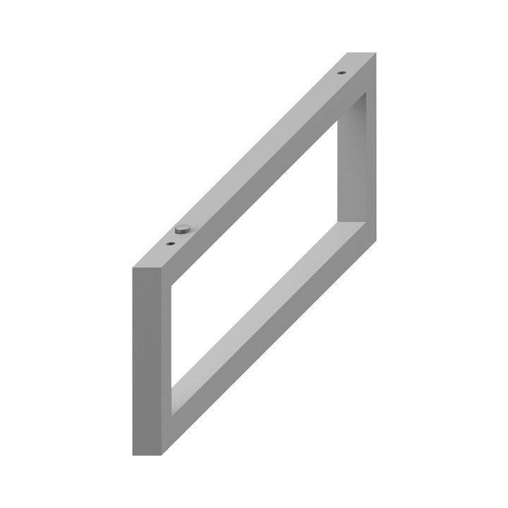 Podpěra pod desku na míru, nastavitelná, stříbrná