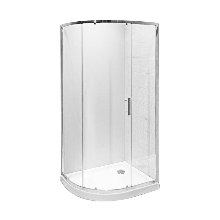 Tigo - asymetrický sprchový kout 100x80 cm, sklo čiré, R54 H2512110026681
