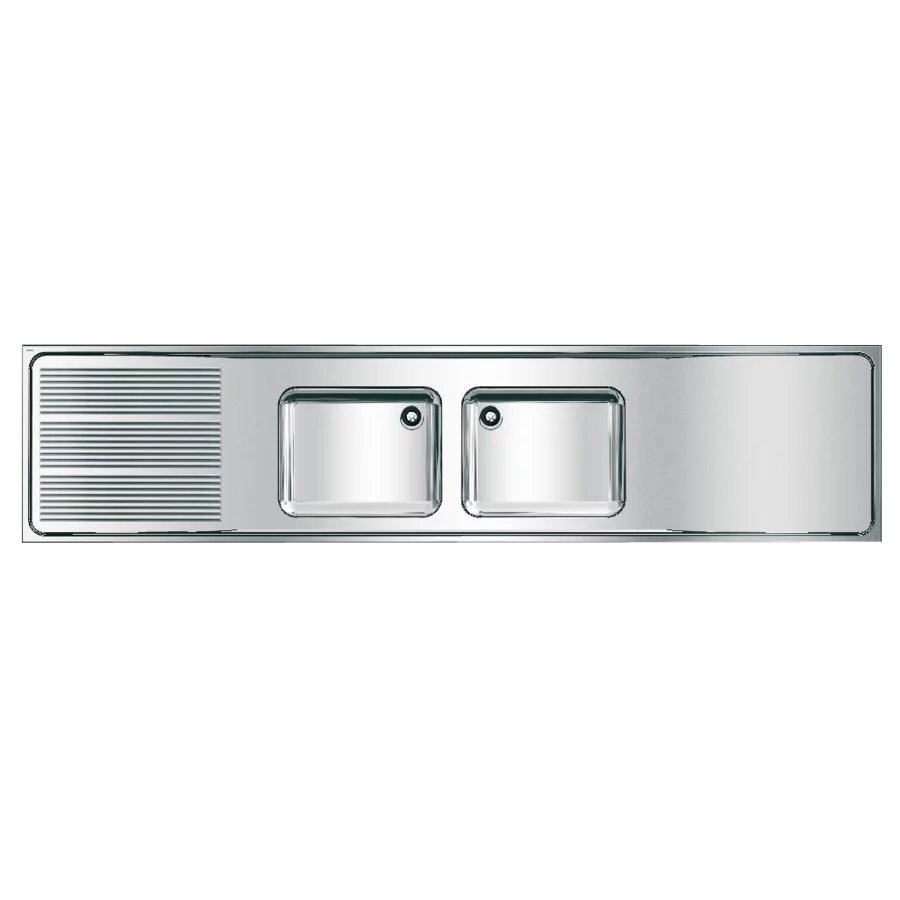 MAXIMA MAXS227-26 - živnostenský dřez 260x60 cm, odkapová plocha vlevo
