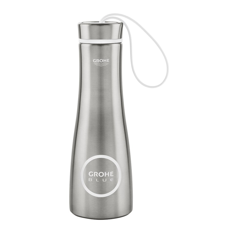 GROHE Blue - termo láhev na pití, nerez ocel, kartáčovaná