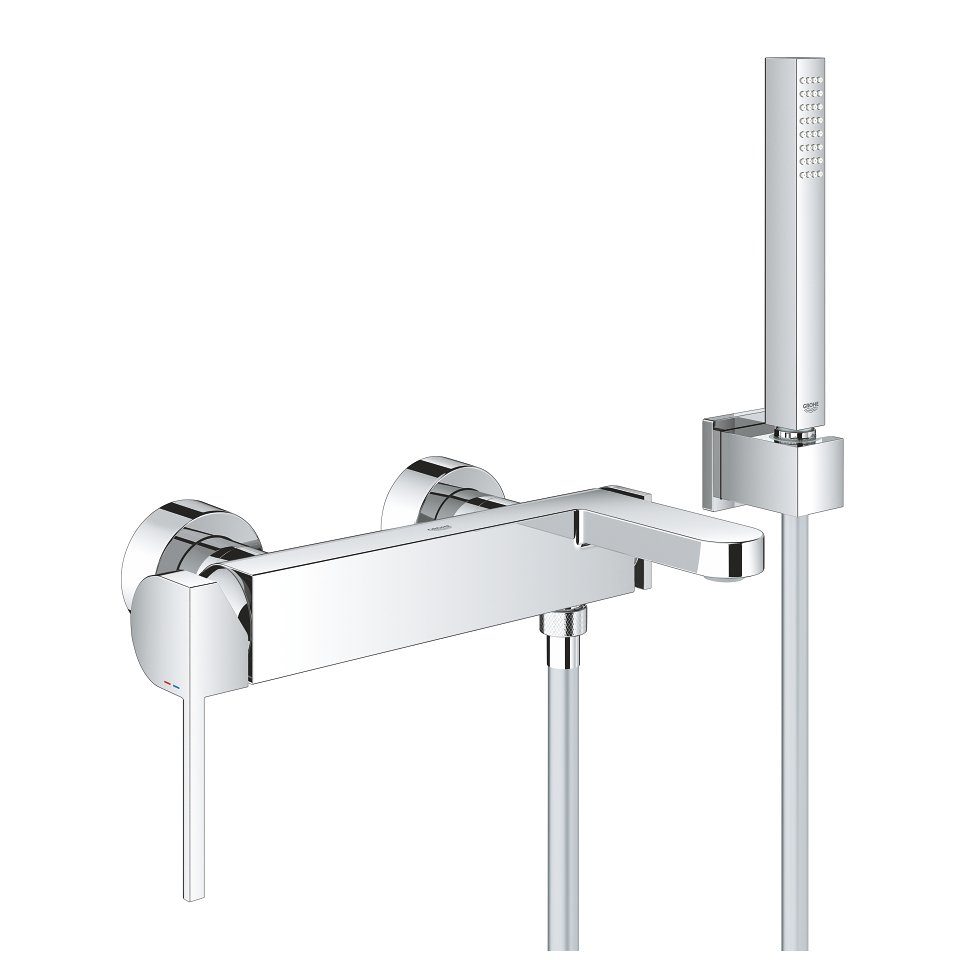 Grohe Plus - vanová nástěnná baterie, se sprchovou soupravou