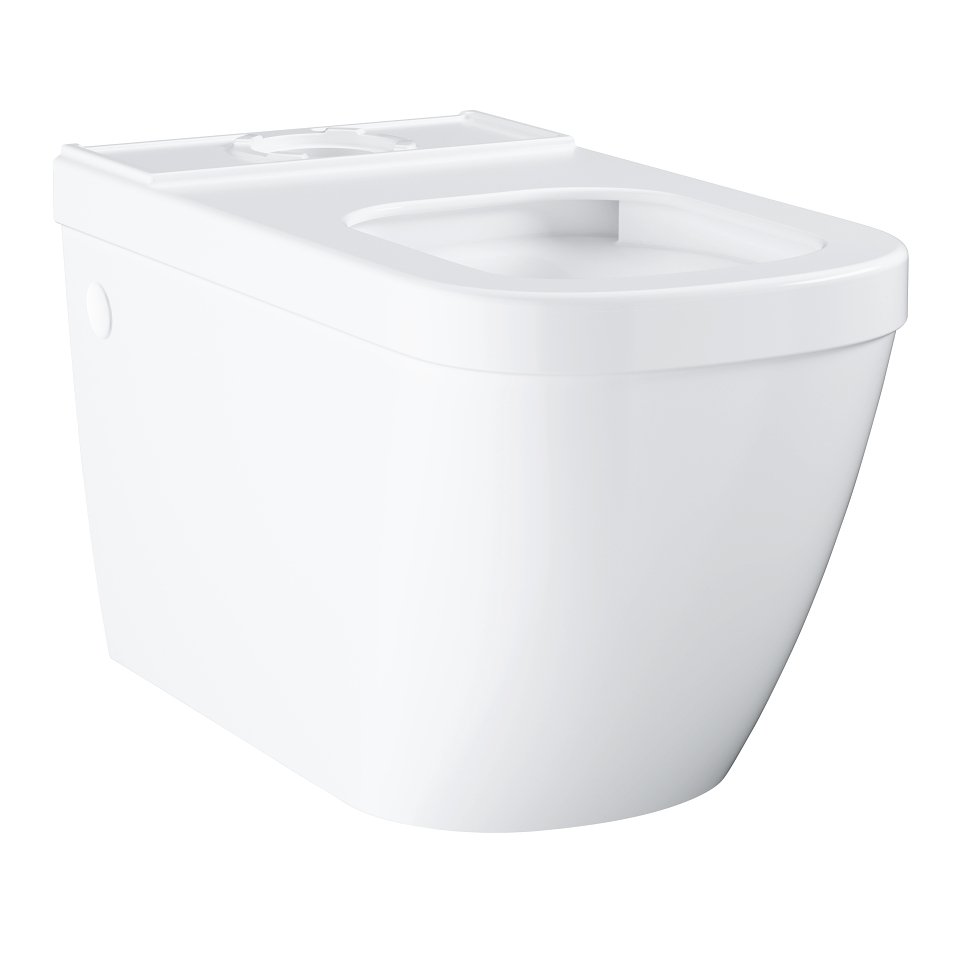 Euro Ceramic - stojící mísa pro kombi WC, Triple Vortex, s Rimless, bez sedátka a nádržky