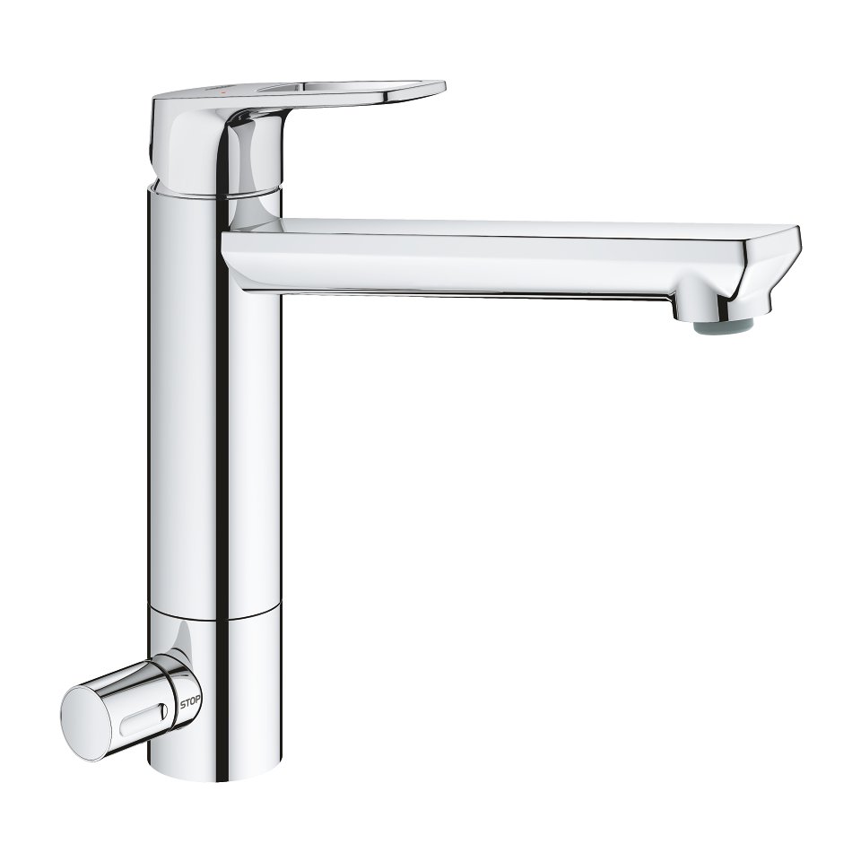 Grohe BauLoop - páková dřezová baterie, integrovaný předuzávěr 31713000