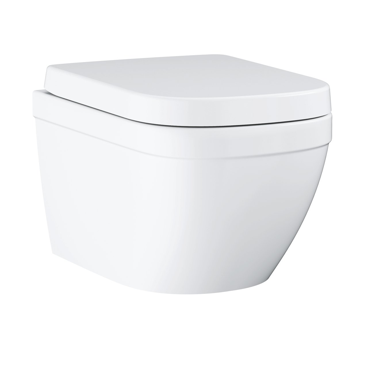 Euro Ceramic - WC závěsné, s Rimless, včetně sedátka