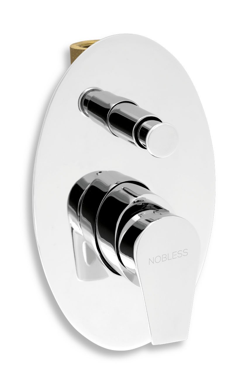 Novaservis Vanová sprchová baterie s přepínačem Nobless Vision X chrom 42050R,0