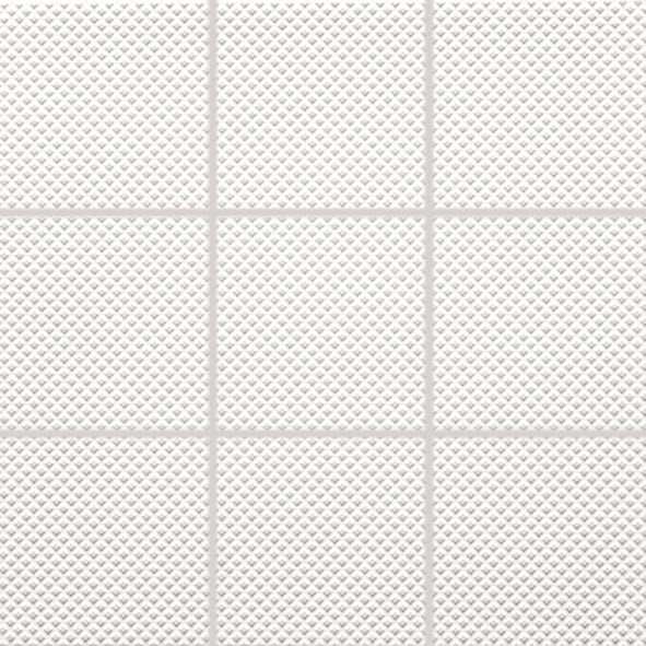 Color Two (WHITE) - dlaždice mozaika 10x10 bílá matná, R10 B, mrazuvzdorná GRS0K623