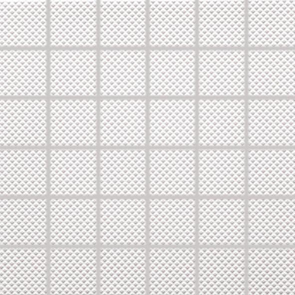 Color Two (WHITE) - dlaždice mozaika 5x5 bílá matná, R10 B, mrazuvzdorná GRS05623