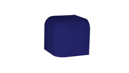 Color Two (RAL 2902035) - vnější roh 2,4x2,4 modrá matná, R10 B, mrazuvzdorná GTVR4F05