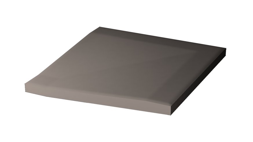 Taurus Color (07 ABS Dark Grey) - bezbariérová tvarovka rohová 10x10 šedá, R10 B TTR11007