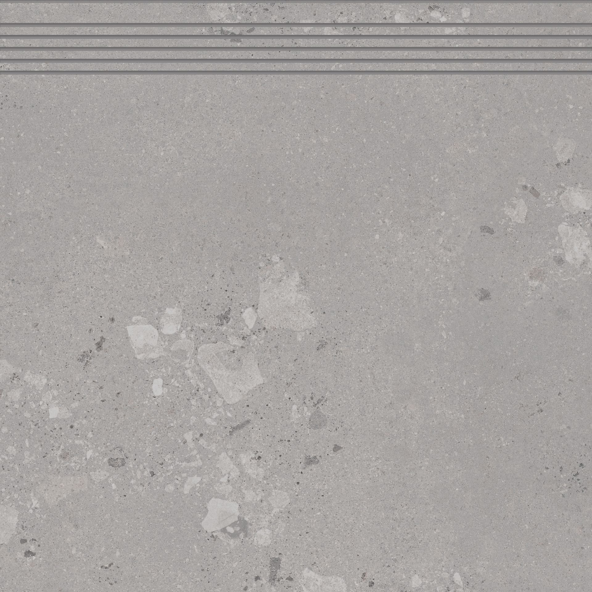 Castone Ash - schodovka 59,8x59,8 šedá