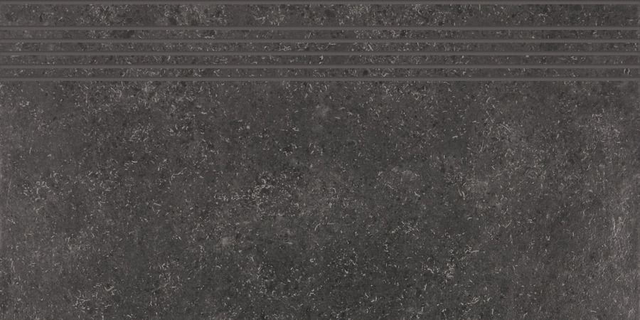 Base - schodovka rektifikovaná 29,8x59,8 černá, tl. 9 mm