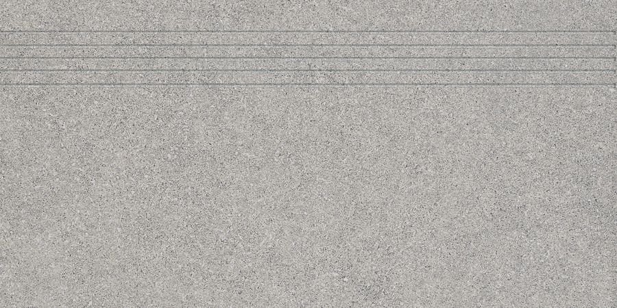 Block - schodovka rektifikovaná 29,8x59,8 šedá, tl. 9 mm