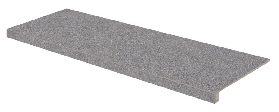 Block - schodová tvarovka rektifikovaná 29,8x119,8 tmavě šedá, tl. 9 mm