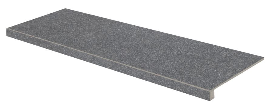 Block - schodová tvarovka rektifikovaná 29,8x119,8 černá, tl. 9 mm