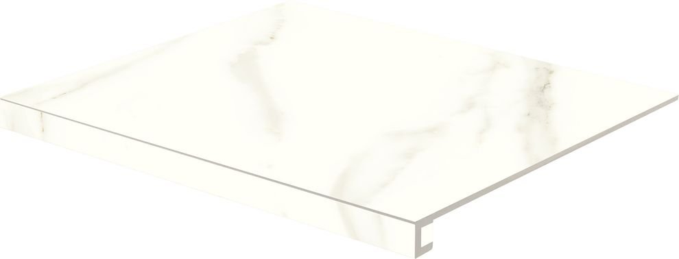 Cava - schodová tvarovka 53x59,8 bílá lesklá, tl. 9 mm