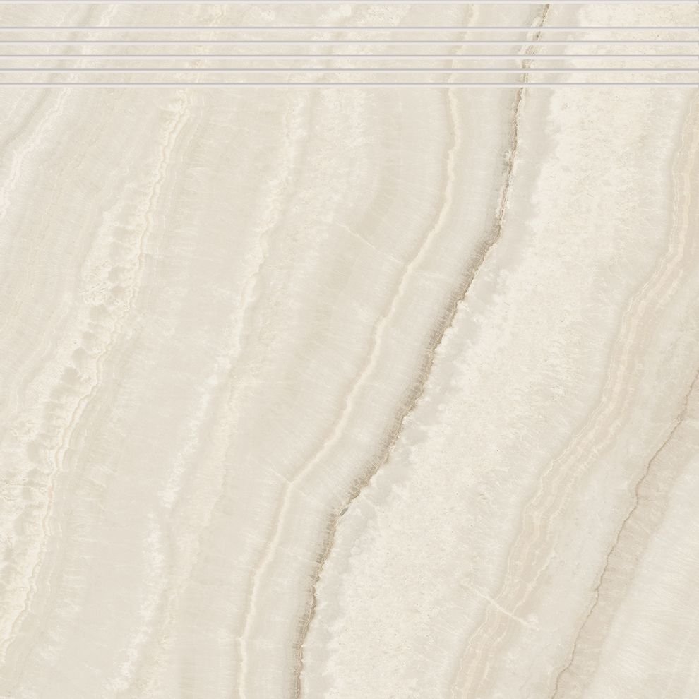 Onyx - schodovka rektifikovaná 59,8x59,7 béžová matná, tl. 9 mm