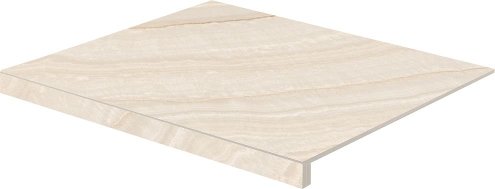 Onyx - schodová tvarovka 53x59,8 béžová matná, tl. 9 mm