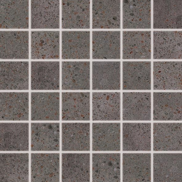 Piazzetta - dlaždice mozaika 5x5 černá, tl. 9 mm