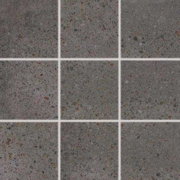Piazzetta - dlaždice rektifikovaná 9,8x9,8 černá, tl. 9 mm