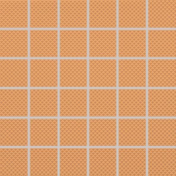 Color Two (RAL 0607050) - dlaždice mozaika 5x5 oranžová matná, R10 B, mrazuvzdorná GRS05650